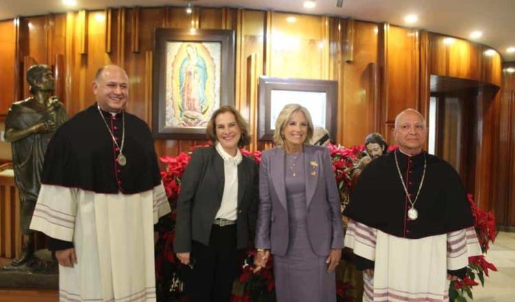 Jill Biden llega a México y visita Basílica de Guadalupe