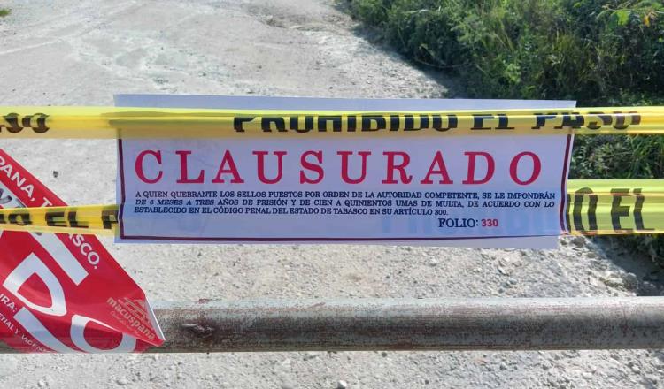 Ahora Bienestar Tabasco clausura trabajos a empresa que explota El Tortuguero