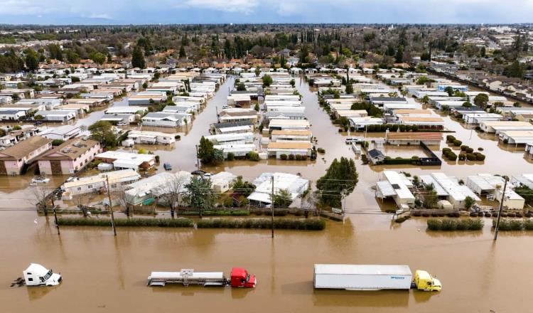 Declara EE. UU. estado de catástrofe en California por lluvias e inundaciones