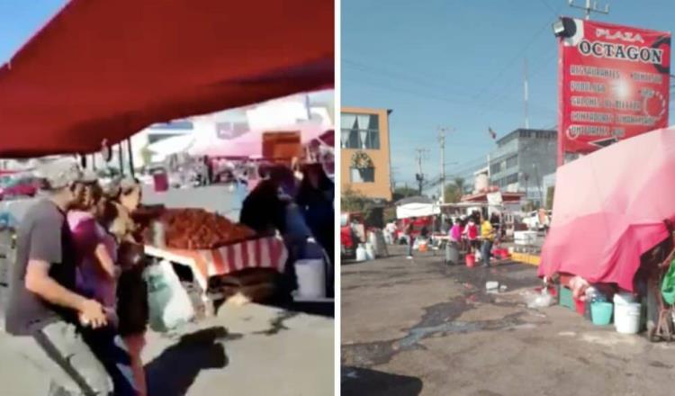 Registran explosiones y balaceras en tianguis de Cuautitlán Izcalli, Edomex