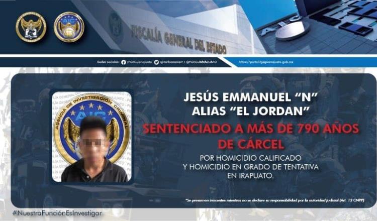 Dictan casi 800 años de prisión contra asesino de anexo en Irapuato