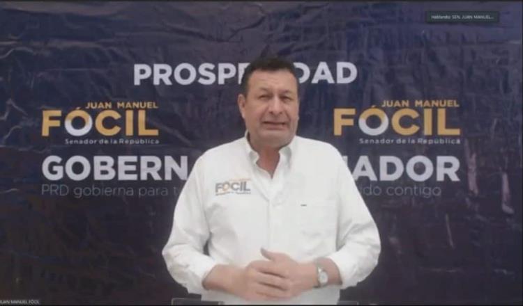 Defiende Juan Manuel Fócil marcha del PRD contra CFE