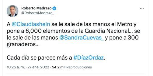 Crítica Madrazo uso de granaderos para ingresar a Alcaldía Cuauhtémoc