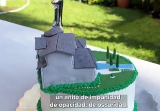 Xóchitl Gálvez le obsequia pastel de la "Casa Gris" a José Ramón a un año del escándalo