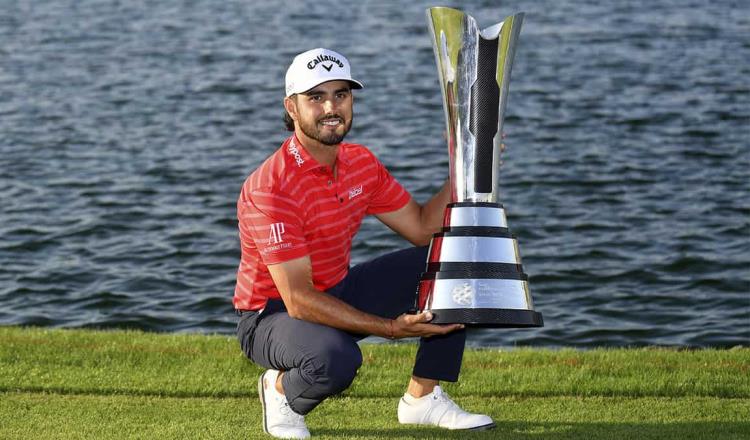 El golfista mexicano Abraham Ancer se corona campeón del Saudí Internacional