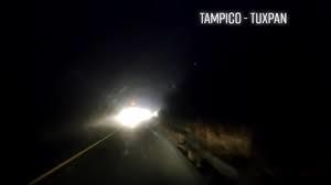 Graban extrañas luces en la carretera Tampico-Tuxpan y se viralizan