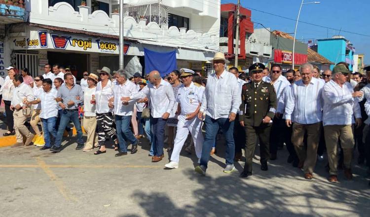 Concentra a cientos la Marcha de la Lealtad en Tenosique