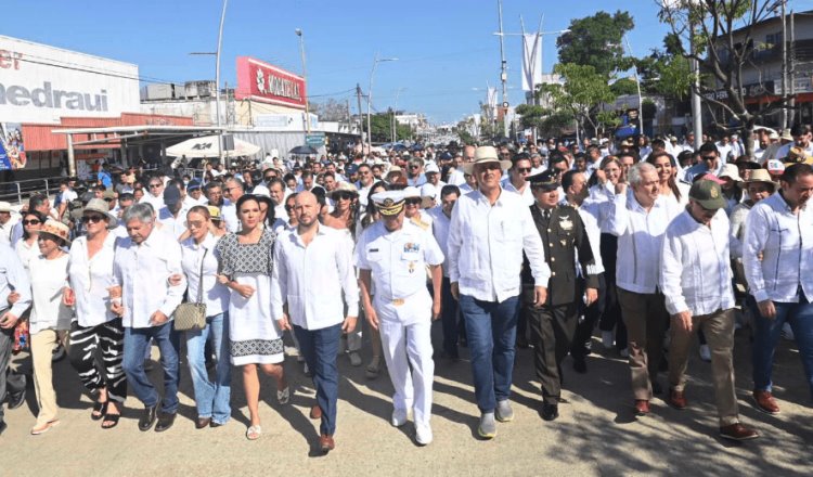 Concentra a cientos Marcha de la Lealtad en Tenosique