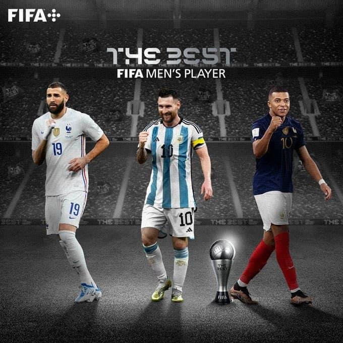Lionel Messi, Mbappé y Benzema, los nominados al premio The Best