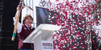 Acabaremos con la "larga noche" en Edomex, afirma Delfina Gómez en cierre de precampaña