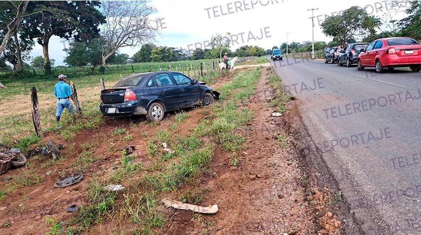 ¡Viernes trágico en Macuspana! Atropellan a padre e hija que iban a la escuela