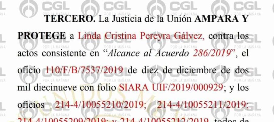 Esposa de García Luna obtiene amparo contra congelamiento de sus cuentas en México