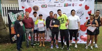 Jaime Muñoz y Lorena Valencia, ganadores de la 6ta carrera del Amor y la Amistad