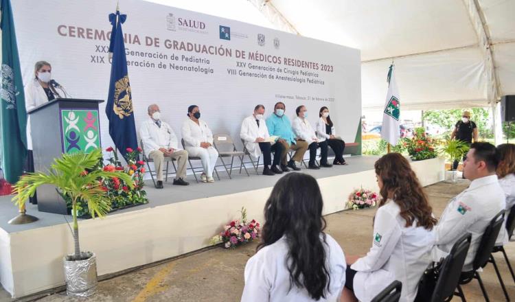 Gana Tabasco 24 nuevos especialistas para el Hospital del Niño