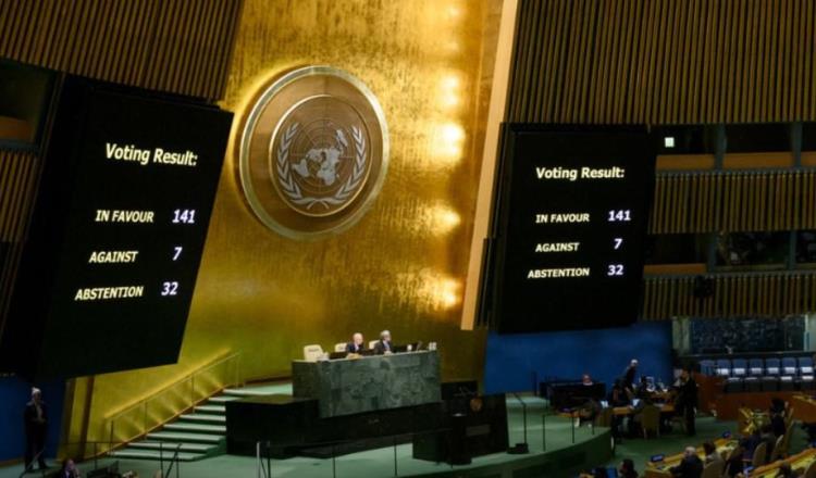 Con voto de México, ONU aprueba resolución que exige retirada de tropas rusas de Ucrania
