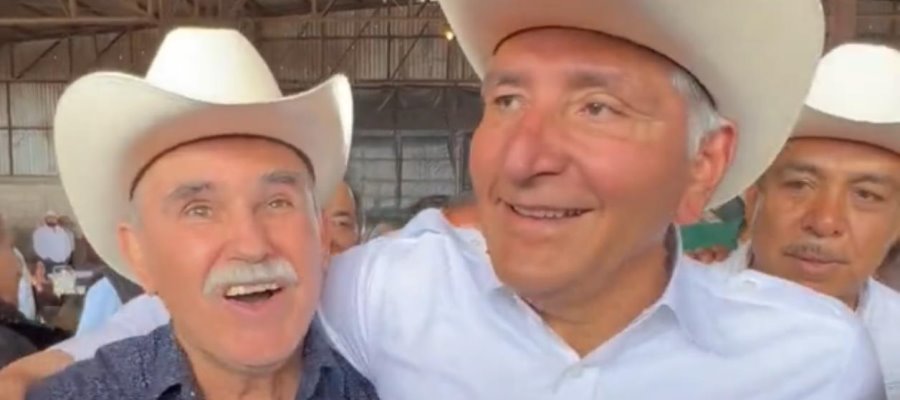 “Será presidente de todita la nación”; con corrido reciben a Adán Augusto en Sonora