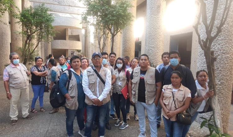 Protestan vectores de Tabasco, denuncian atraso de hasta un mes en sus pagos