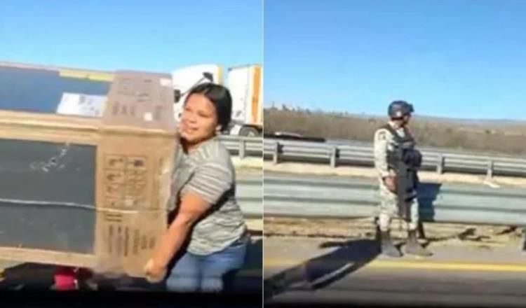 Vuelca tráiler en carretera de San Luis Potosí y se desata rapiña; se llevaron hasta estufas