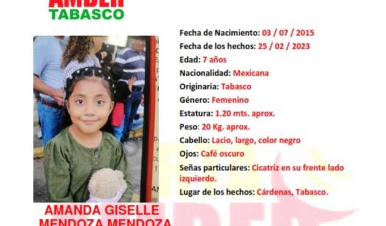 Activan Alerta Amber para localizar a menor desaparecida en Cárdenas