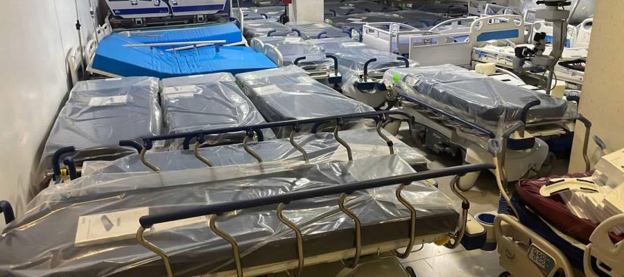 Llega primer lote de equipamiento del Insabi al hospital Rovirosa