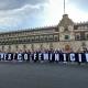 "México feminicida": Protestan mujeres del PAN frente a Palacio Nacional 