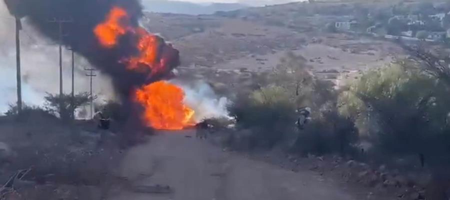 Incendio en ducto de Pemex en Hidalgo deja 3 trabajadores con quemaduras