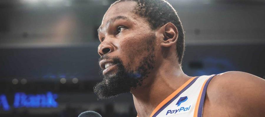 Kevin Durant estará fuera tres semanas por esguince de tobillo