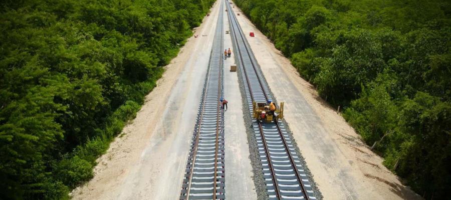 Terminan 600 km de terracerías del Tren Maya: AMLO