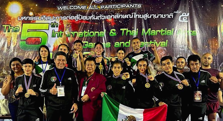 Tres tabasqueños logran presea de oro en Mundial de Muay Thai en Tailandia; México suma 9 medallas