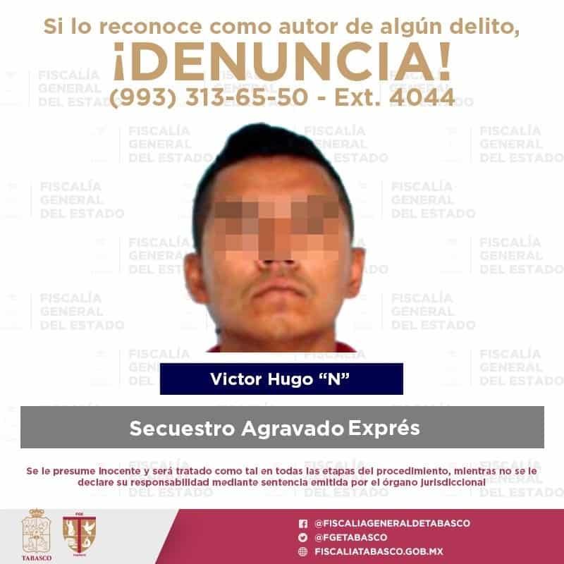 Detiene FGE a sujeto vinculado a secuestro exprés cometido en Villahermosa