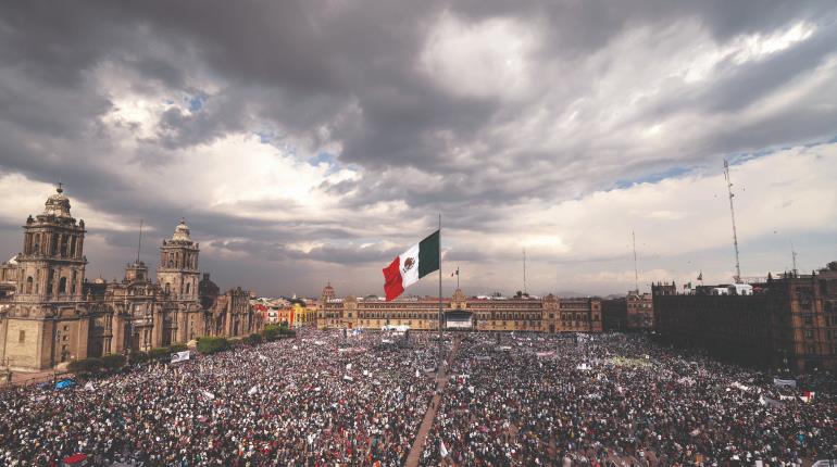 Conmemora AMLO 85 aniversario de la Expropiación Petrolera desde el Zócalo de la CDMX