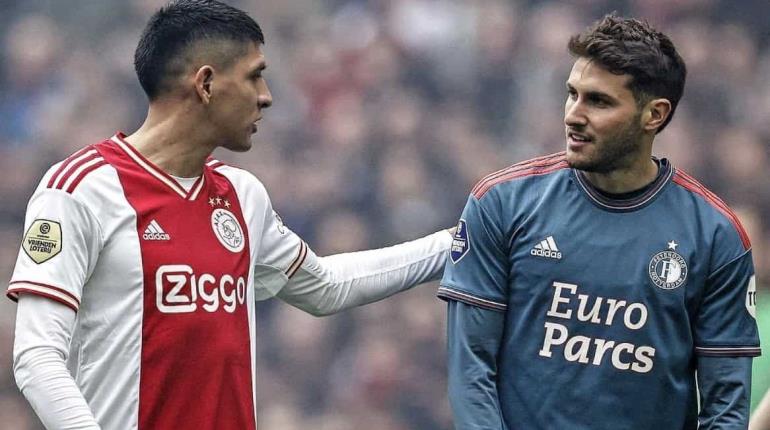 Santi Giménez y Edson Álvarez, anotan en el clásico holandés; Feyenoord gana 3-2