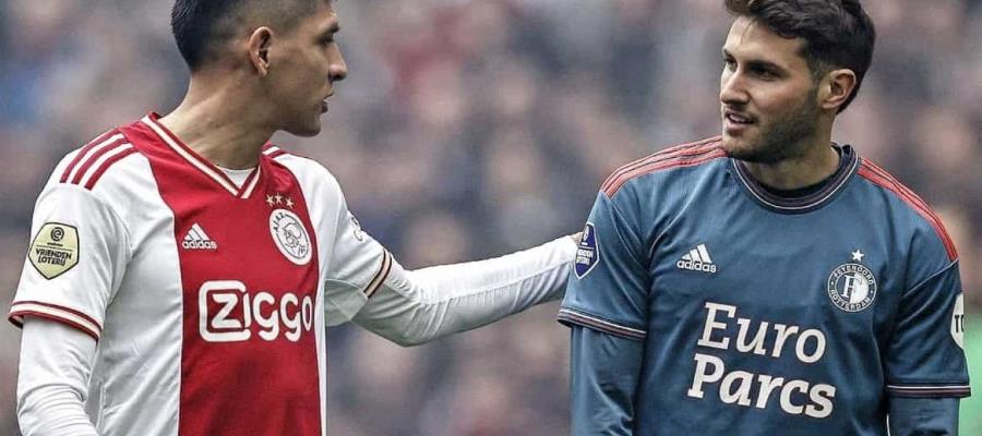 Santi Giménez y Edson Álvarez, anotan en el clásico holandés; Feyenoord gana 3-2