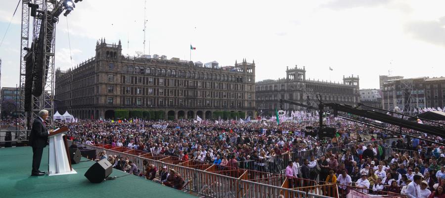 A evento de la Expropiación Petrolera no acudieron acarreados como al del INE: AMLO