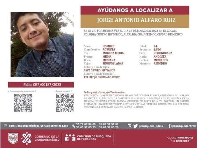 Desaparece joven de Cunduacán en CDMX tras acudir a evento de AMLO