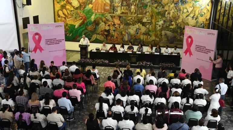 Centro y Congreso lanzan campaña para detectar cáncer de mama y cervicouterino