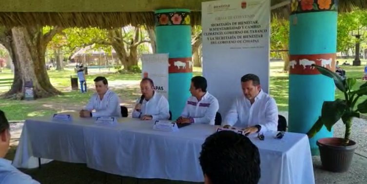 Por cuidado ambiental firman convenio Chiapas y Tabasco para preservar recursos naturales