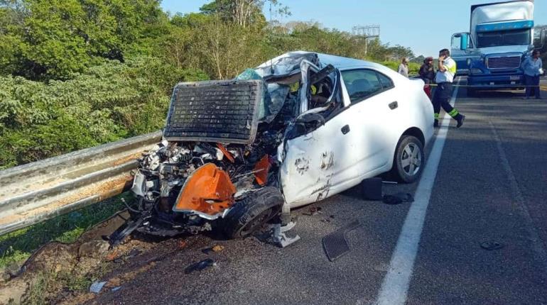 Sufre accidente familia de Tabasco que regresaba de Teletón de Tuxtla