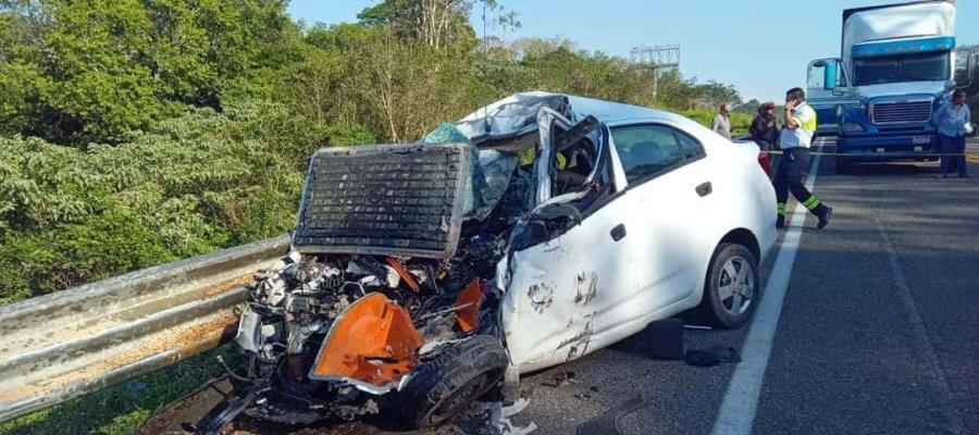 Sufre accidente familia de Tabasco que regresaba de Teletón de Tuxtla