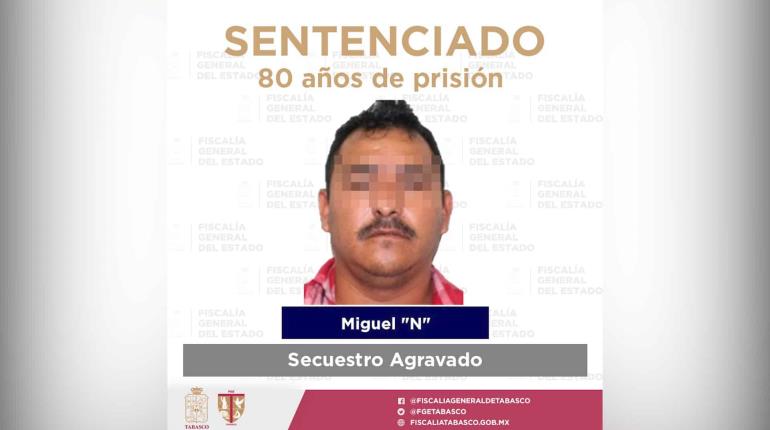 Dan 80 años de prisión a sujeto por secuestro agravado en Teapa en 2017