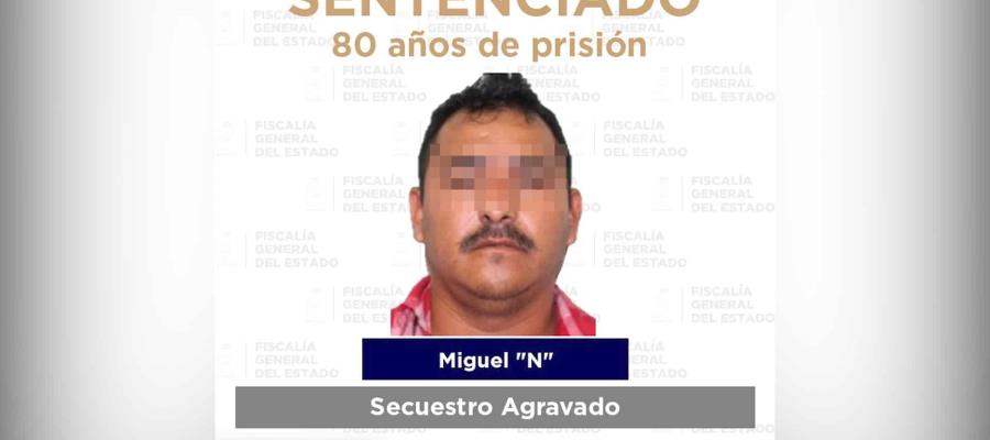 Dan 80 años de prisión a sujeto por secuestro agravado en Teapa en 2017