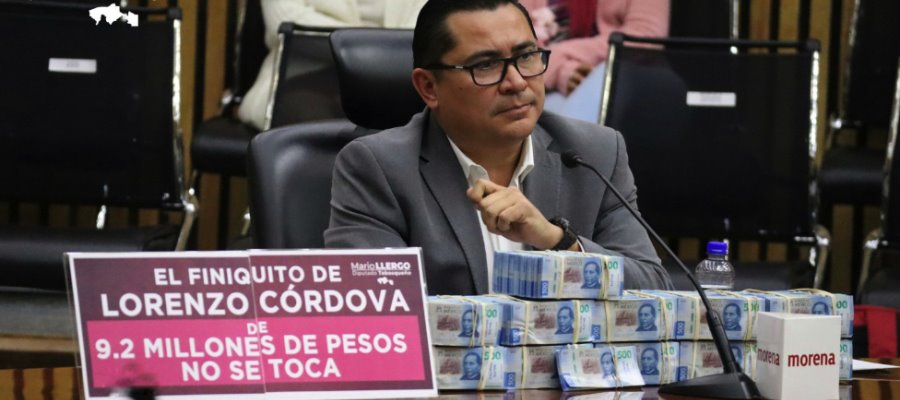 Al INE solo le interesa defender sus privilegios, acusa Mario Llergo al mostrar montaña de billetes