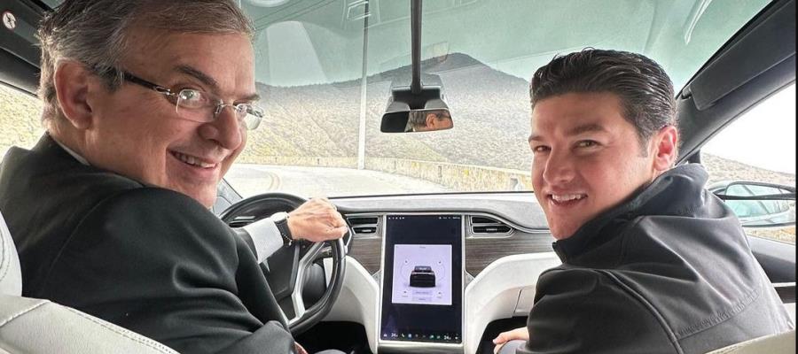 Supervisan Ebrard y Samuel García por terreno para planta de Tesla en NL