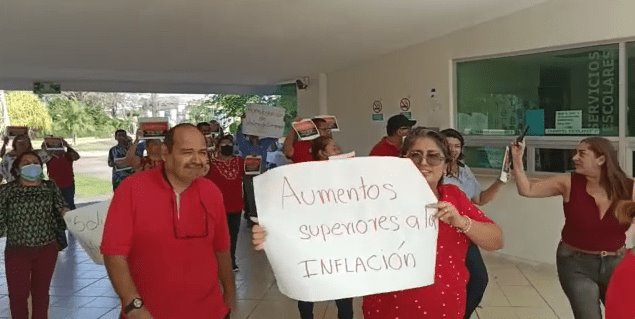 ¡Solución o huelga! Exigen agremiados del sindicato de la UTTAB a rectoría