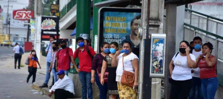 Paradas en Villahermosa están en mal estado; A.C. urge al Ayuntamiento de Centro repararlas