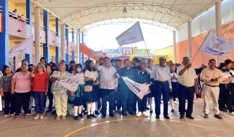 Dan banderazo de inicio a campaña de prevención de cáncer infantil en escuelas de Tabasco