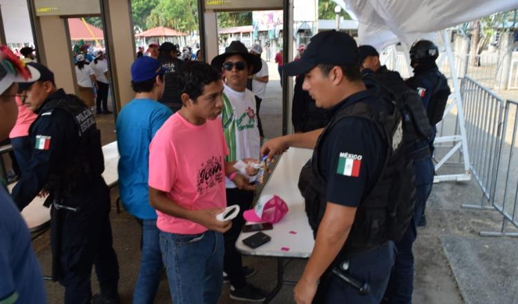 Saldo blanco durante Imposición de Bandas en Parque Tabasco: SSPC