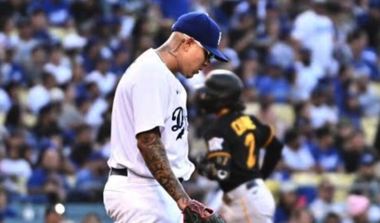 Julio Urías sufre su tercera derrota de la temporada con los Dodgers al caer 6-2 ante Pittsburgh