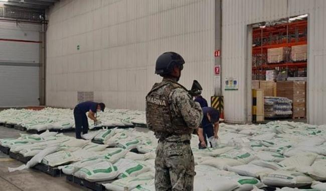 Decomisa Semar 26.5 kilos de zeolita con cocaína en Veracruz