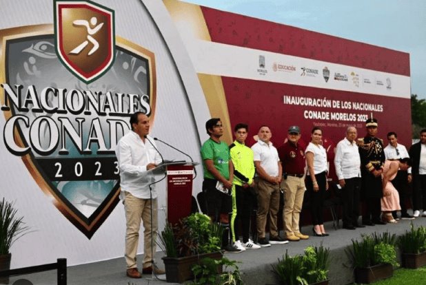 Maestro de ceremonia llama "con hambre" a Conade en plena inauguración de Juegos Nacionales en Morelos